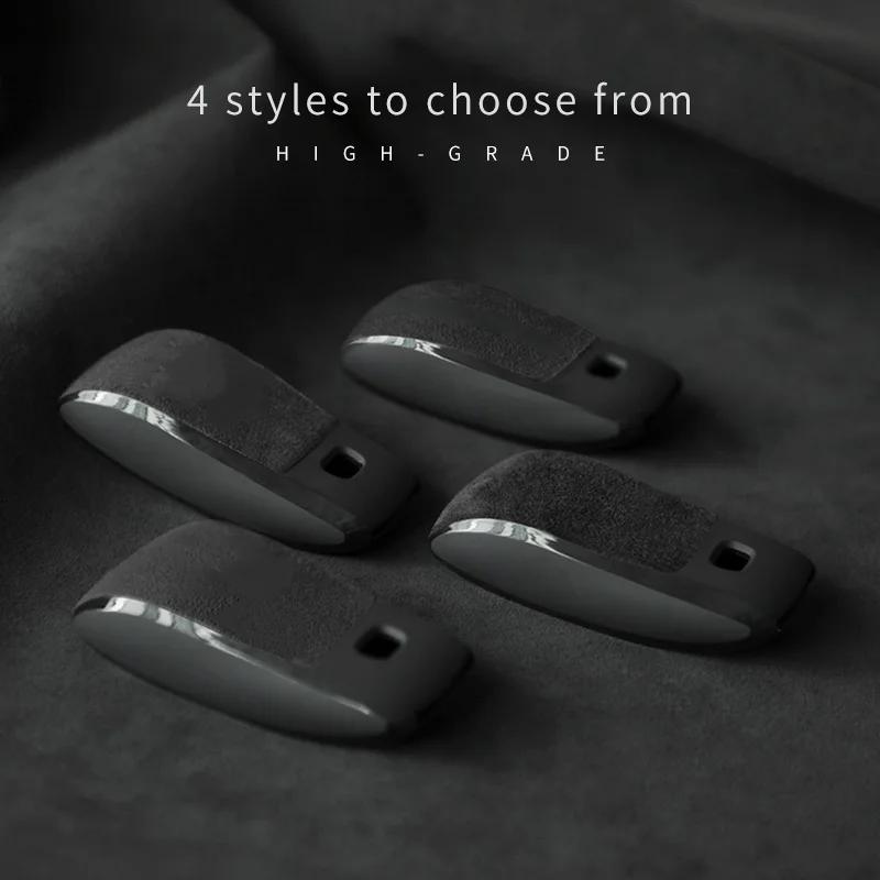 Lkurz6 2026 Hot Car Sticker Car Key Bag Alcantara Suede For Mercedes Benz A, C, E, S, G, Clase W177, W205, W213, W222, X167, GLC, CLA,