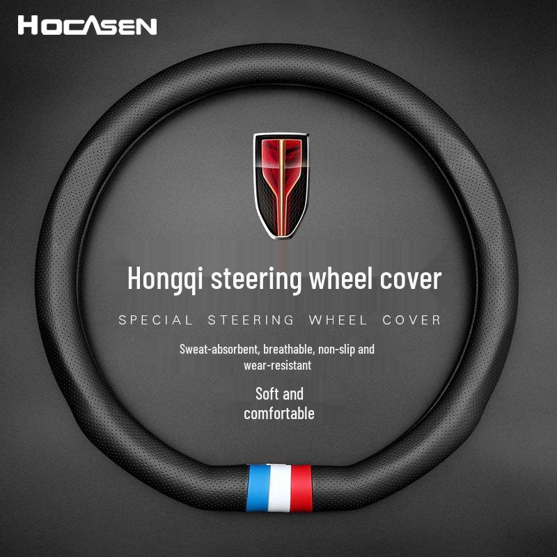 Kompatible Hanteng X5X7 V7 Lederlenkradabdeckung – Rutschfest, Atmungsaktiv, Vier Jahreszeiten