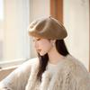 Wool Beret Women's Autumn and Winter Fashion Painter Hat Temperament Bud Hat Warm Pumpkin Hat