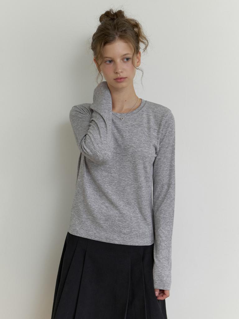 Deomiteun Oli Layered T-Shirt (Gray)