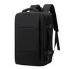 Men's Leather Business Travel Backpack with Laptop Compartment and Wet/Dry Separation