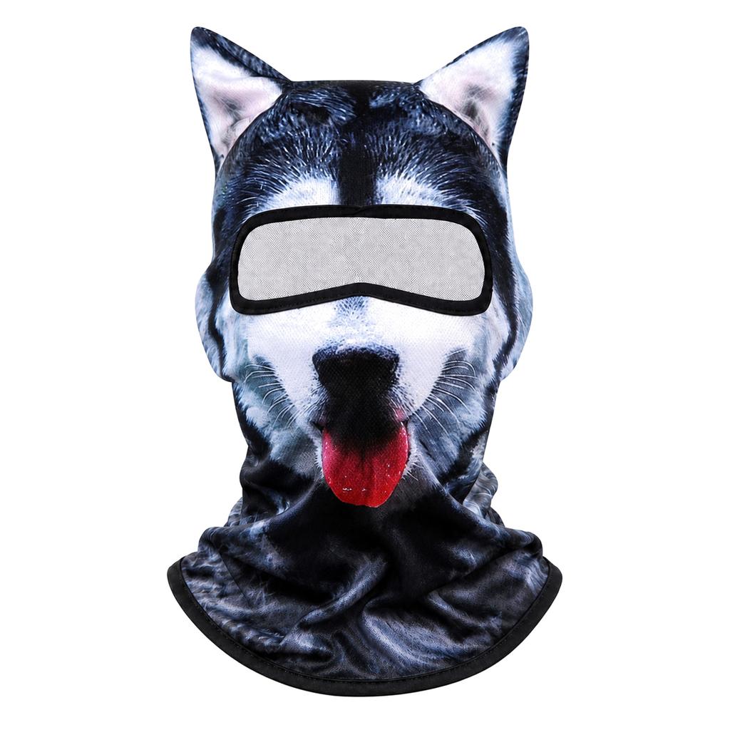 Funny Full Face Plush Hood for Party Costume and Dress Up