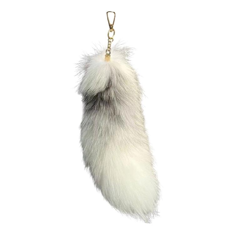 Animal Tail Keychain Faux Car Keys Organiser Handbag Charm Gift for Her Stylish Handbag Decoration