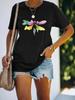 2024 Women's Short Sleeve Dragonfly Top