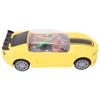 Electric Universal Clock Racing Car Colorful Light Music Small Yellow Toy Car for Boys
