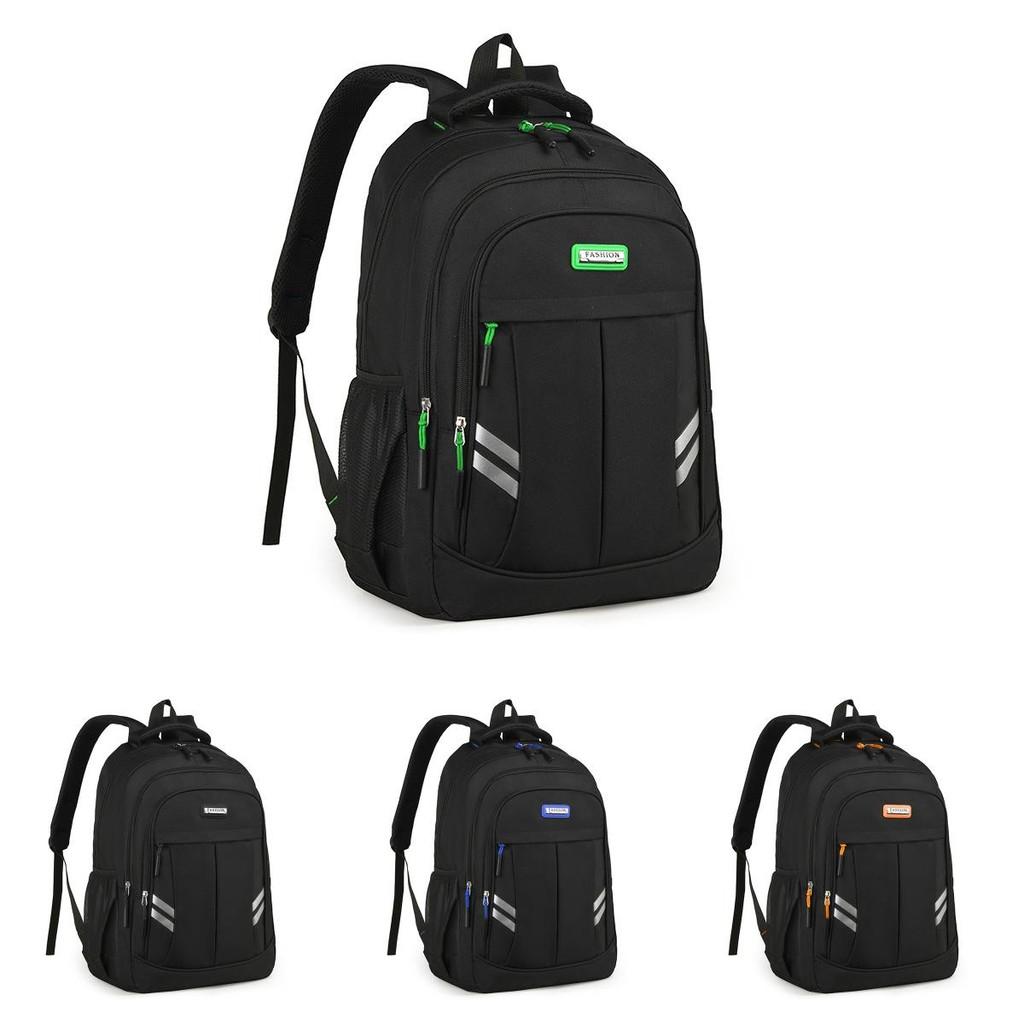 Color Polyester Solid Large Capacity Backpack Outdoor Travel Bag Can Be Stored