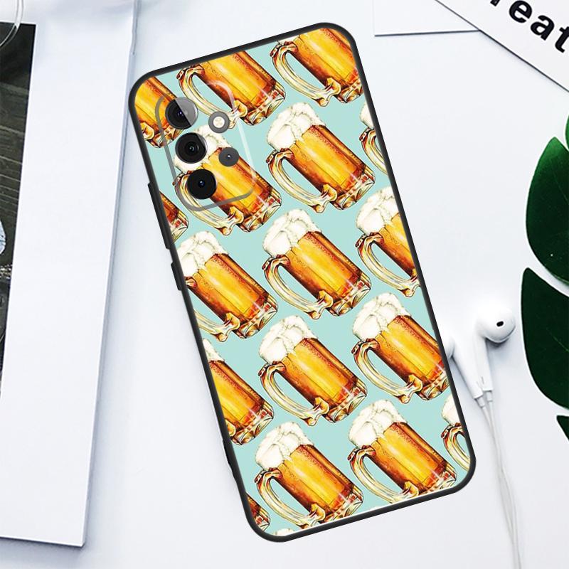 A Glass of Beer Alcohol For Samsung Galaxy A13 A53 A33 A54 A34 A14 A55 A35 A15 A05 A06 A16 A22 A32 A52 Phone Case