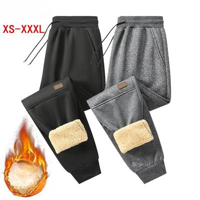 Men's Winter Fleece Pants Sherpa Lined Sweatpants Active Running Jogger Pants with Pockets Warm Drawstring Athletic Joggers Heavyweight Thermal Pants