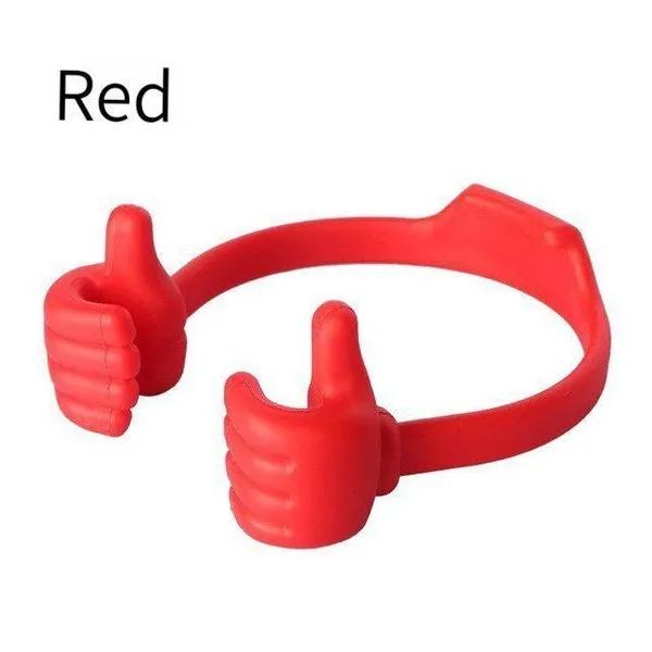 Thumbs Up Phone Holder Lazy Mobile Phone Thumb Stand Portable Elastic Creative Universal Cell Phone IPad Stand Phones Bracket