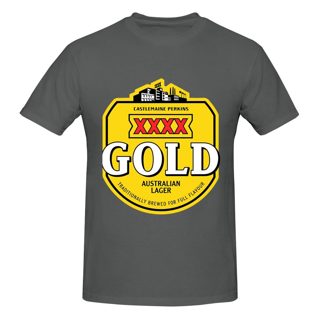 Xxxx Gold Logo Campus Style Tshirt Japanesestyle Vibe Versatile Outerwear Tshirt