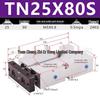 Double Shaft Pneumatic Cylinder with Dual Piston Rods TN10-40