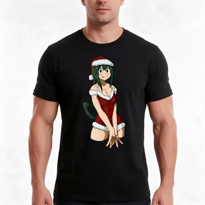 Froppy Christmas V TShirt Summer Casual Cotton Tee Oversized Streetwear Tops Vintage Graphic Print Unisex Unisex Women