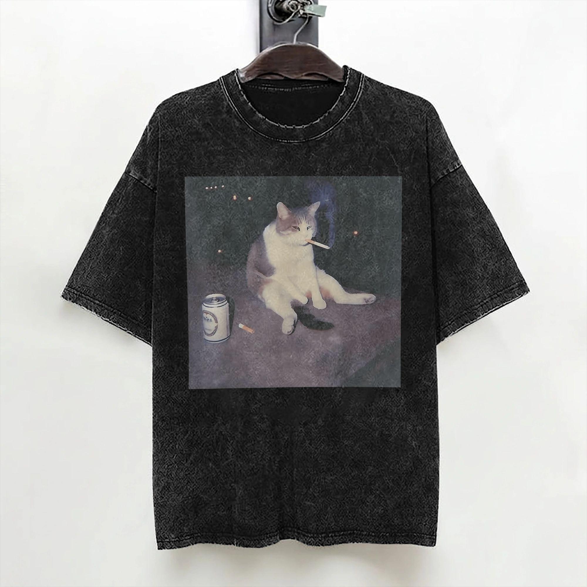 Smēķējošs kaķis Vintage Resni kaķi Retro