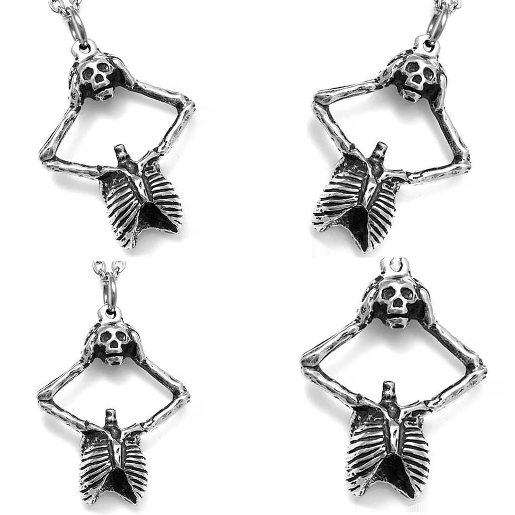 Pendant Skull Halloween Alloy Geometric Necklace Link Chain Unisex Decoration