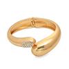 Metal Texture Smooth Water Drop Hug Bracelet Trend Spring Open Bracelet Jewelry