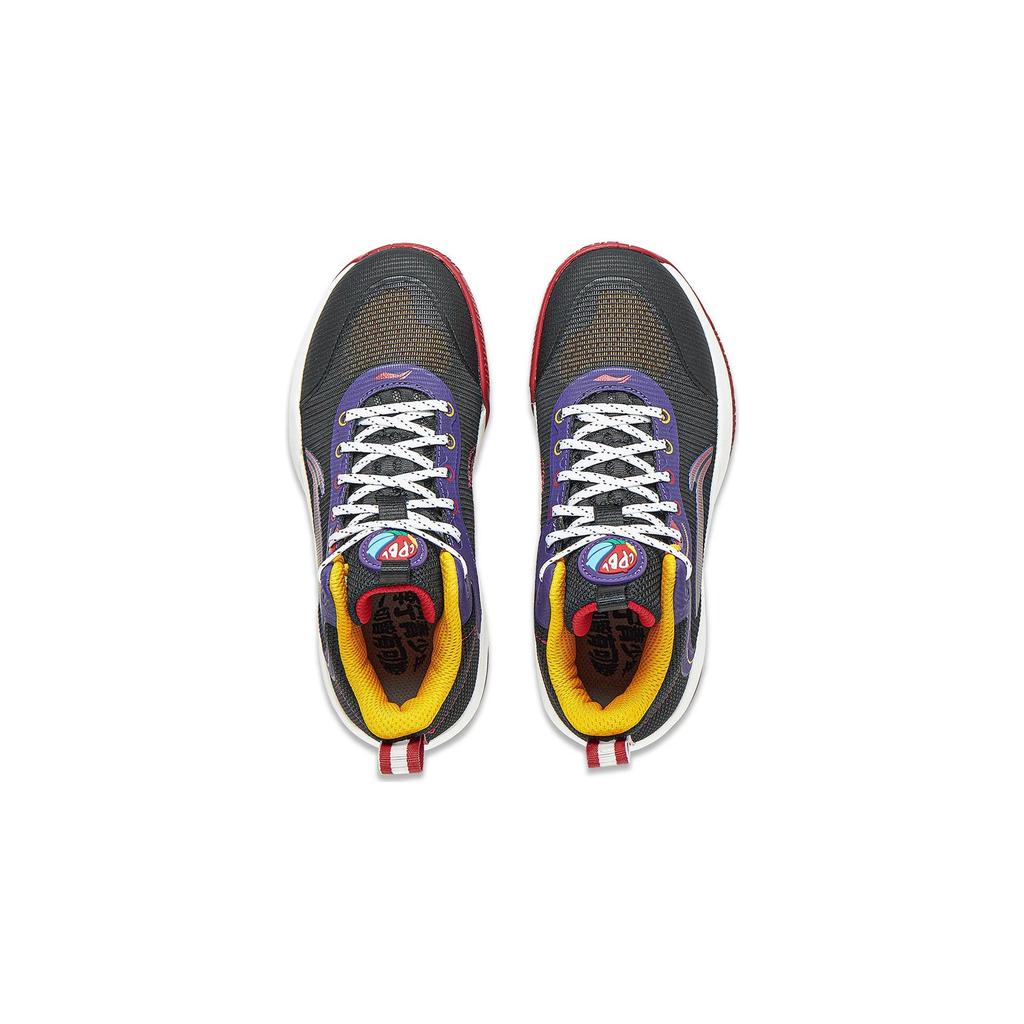Li Ning Children Pioneer Spirit Primary 3.0 Comfortable Shock Absorption Rebound Mid-Top Basketball Shoes Kids Basketball Shoes YKBT028-53