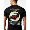 Pandino Men'S T-Shirt Driver Fun Shirt Gift Idea Panda Car Outdoor Leisure Wear, Breathable T-Shirt