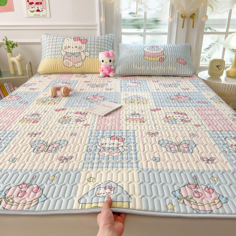 

Handun Summer Cartoon Ice Silk Latex Cooling Mat Set