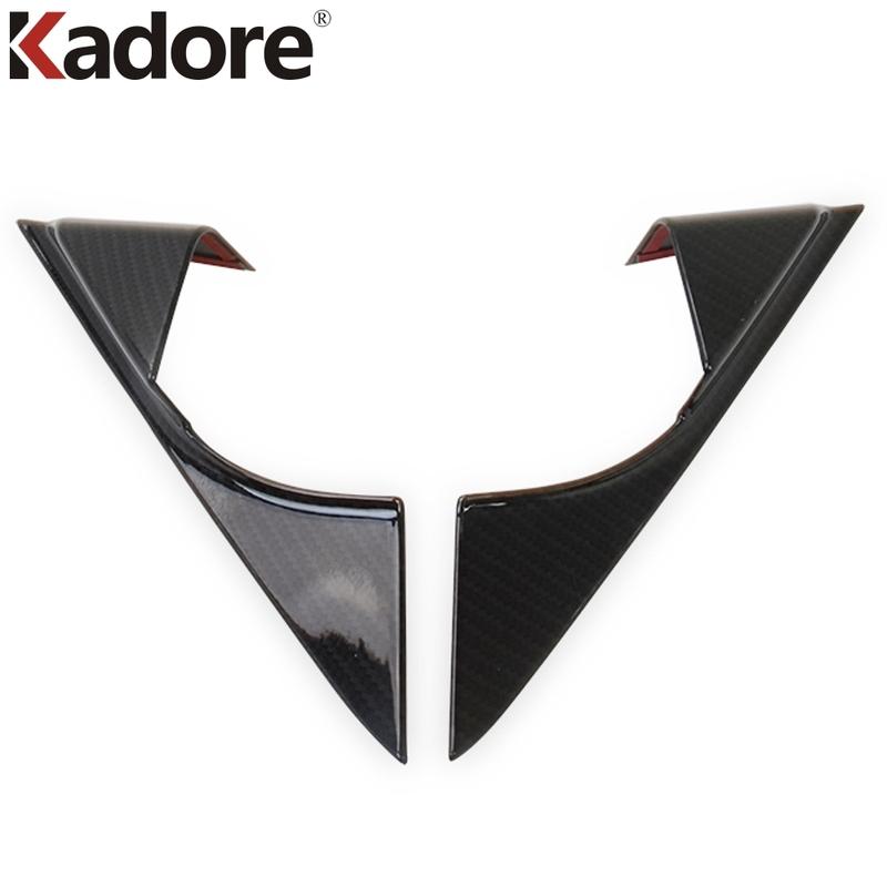 For Mazda 6 M6 Atenza 2013 2014 2015 2016 2017 Carbon Fiber Inner Door Window Triangle Cover Trim A Pillar Frame Car Accessories