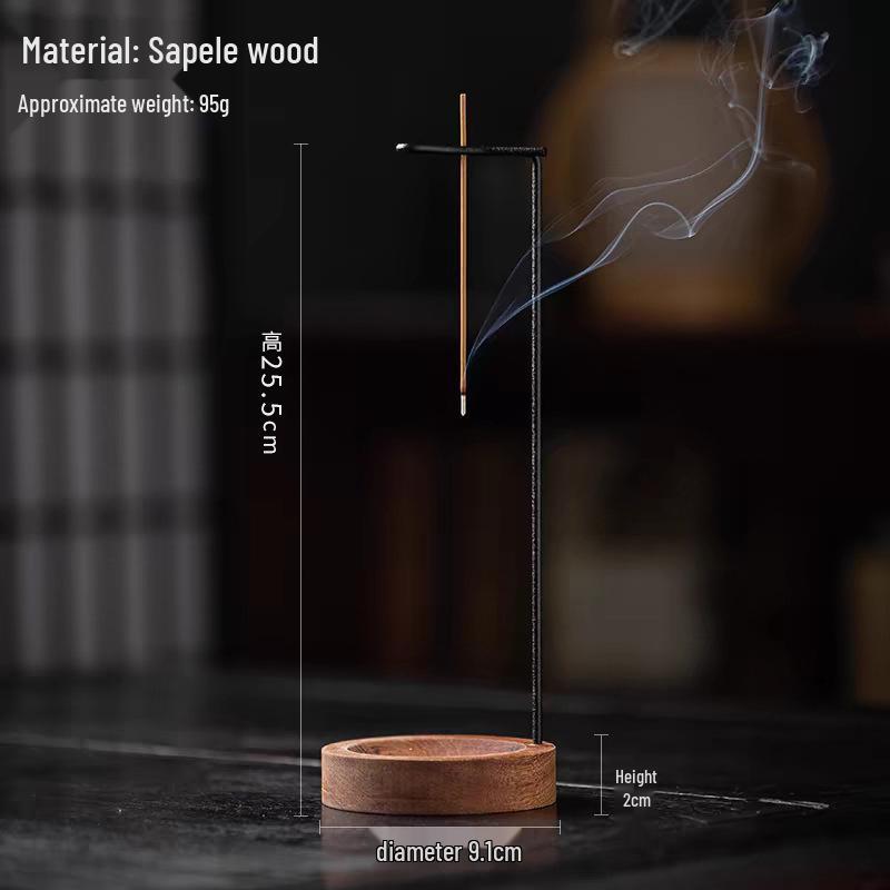 Solid Wood Incense Burner for Sandalwood & Agarwood - Zen Tea Ceremony Holder
