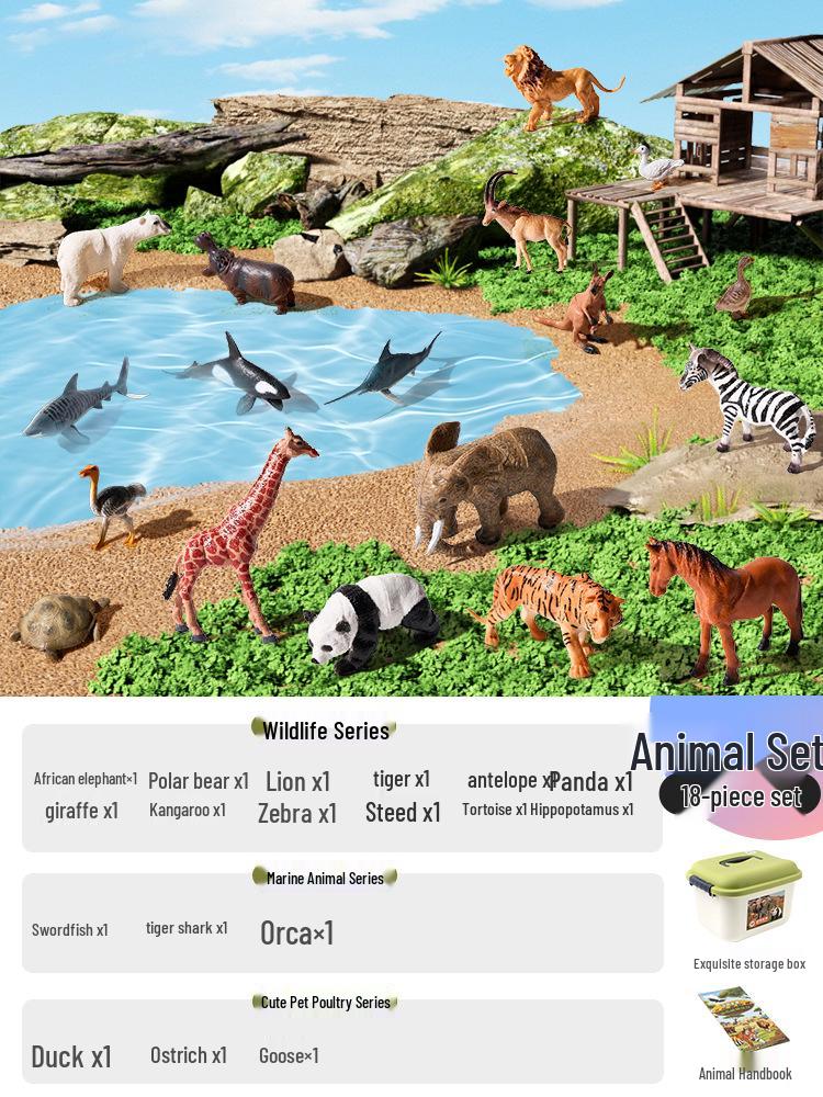 

Имитация животных Раннее образование Фигурки фермы для детей