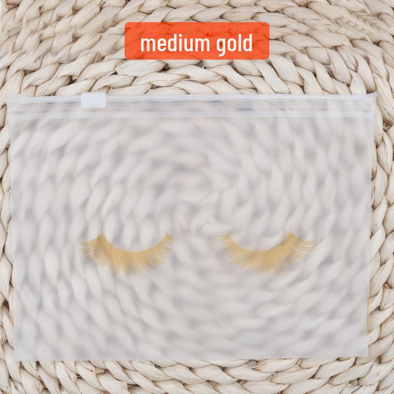 EVA Eyelash Frosted Ziplock Cosmetic Storage Bag