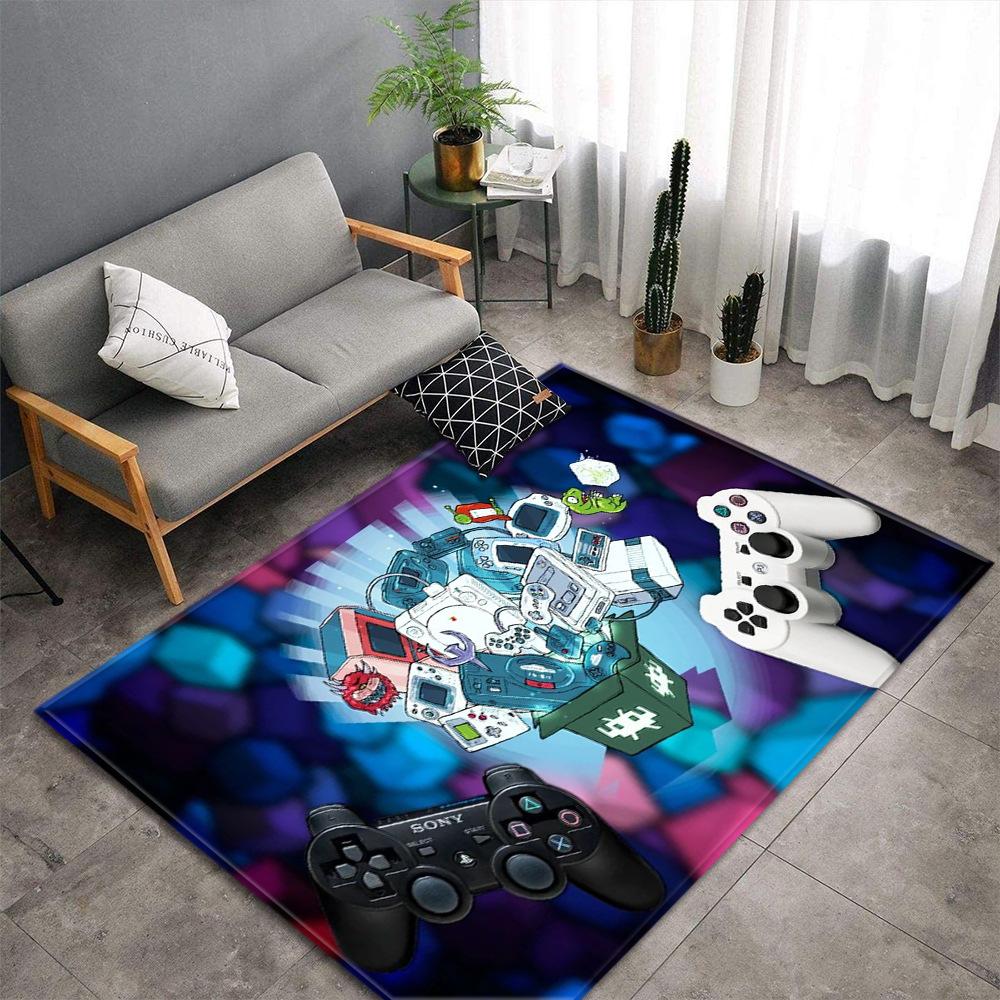 Game Console 3D Carpet for Living Room Game Gamepad Bedroom Carpets for Boys Room Vided Game Children Play Rug Kitchen Room Mat