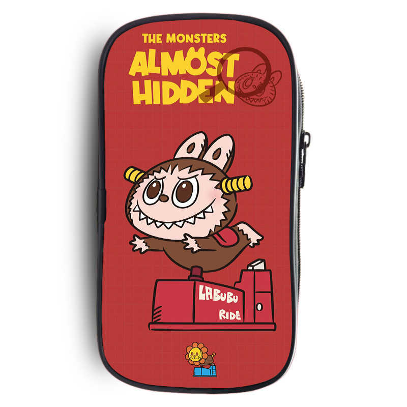 2025 Labubu Primary And Secondary School Students Cartoon Diy Printing Fashion Storage Pencil Bag