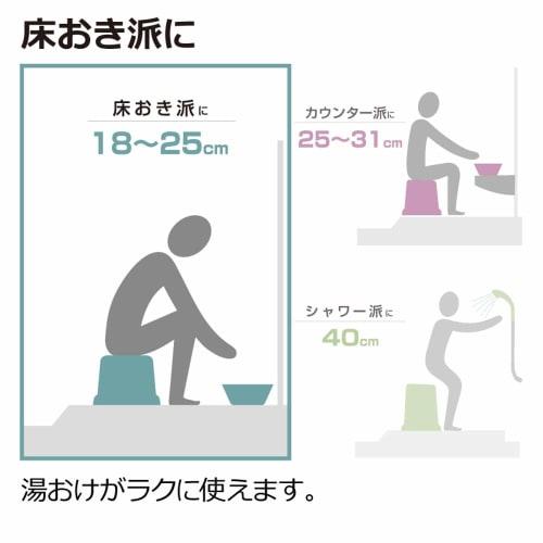 Richell Simple Tone Stool, 18H, Mint Blue