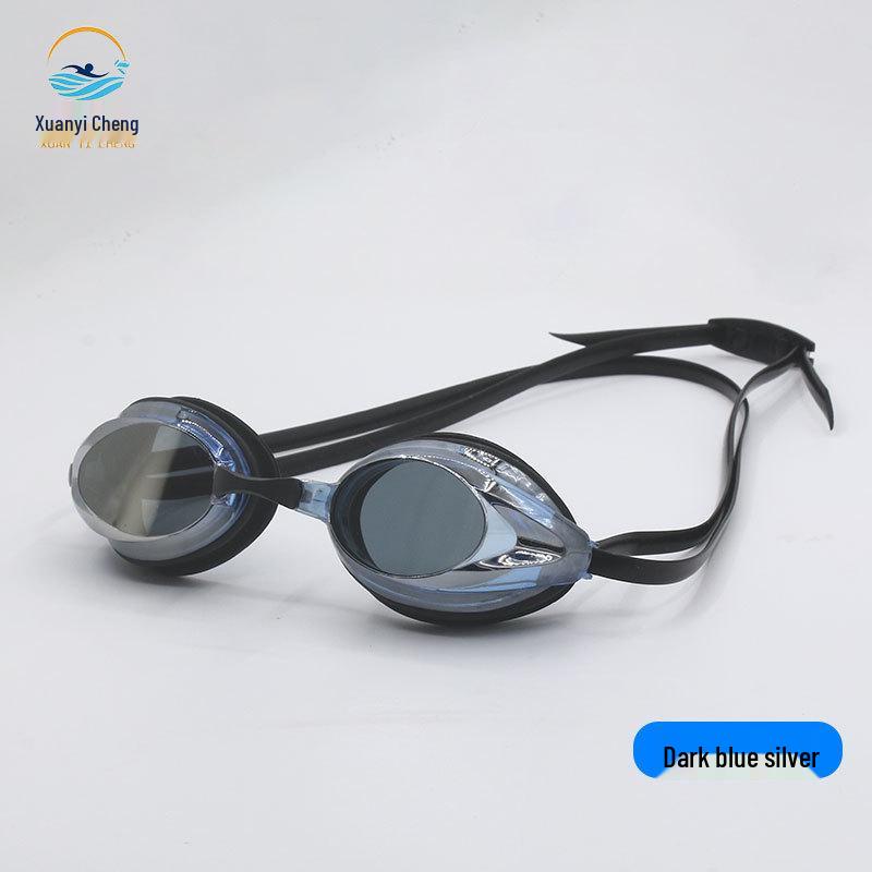 Occhialini da Nuoto da Gara Professionali HD Antiappannamento Unisex con Logo Stampabile