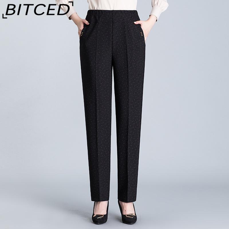 

BITCED XL-8XL Casual Oversize Pants Women High Waist Long Loose Trousers Ladies New Spring Autumn Pants Women Elastic Pants XXXXXXXXL