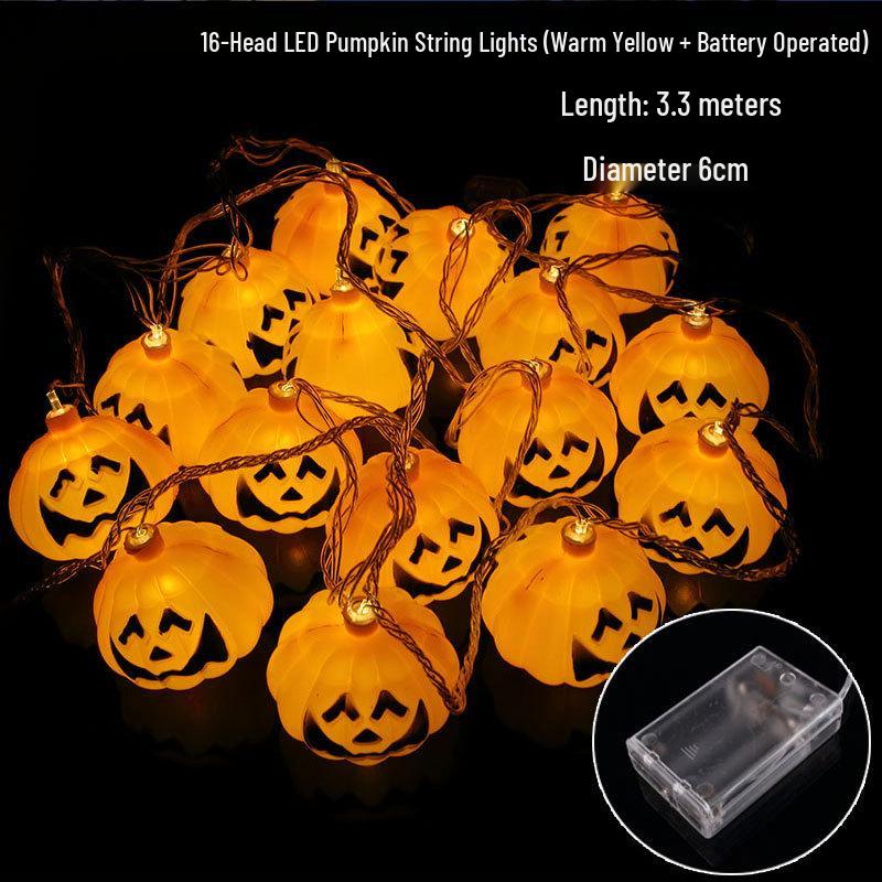 Halloween Pumpkin Lantern String Lights for Party & Bar Decorations