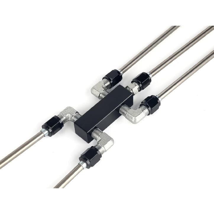 AN4 Fuel Brake Line, LS Stainless Coolant Crossover Steam Vent Kit Compatible with LS1, LS2, LS3, LS6, LS7, LS9, LSX LS Coolant Crossover Steam Vent