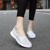 Dames Zomer Ademende Zilveren Moccasin Strandschoenen Dames Zwart Casual Instappers Rijschoenen Gevlochten Blauwe Platte Schoenen Sneakers Grote Maten