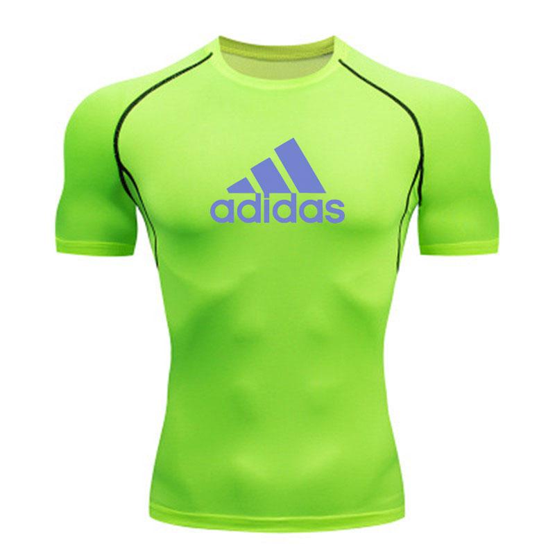 Men's Quick Dry Compression Athletic T-shirt, Breathable Str