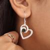 Green Tourmaline Gemstone Silver Women Earring 1.5" 925 Sterling Silver Designer Jewelry For Gift CE-21-7