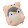 Cute Penguin Keychains Mini Cute Stuffed Penguin in Bear Costume Dressed Plush Toys Keychain for