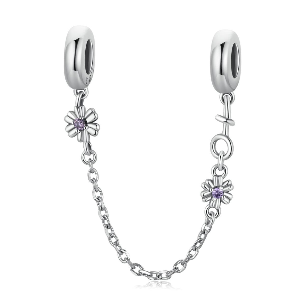 

925 Silver Honey Bee Safety Chain Star Moon Beads Heart Charm Fit Bracelet Bangle DIY Jewelry Making