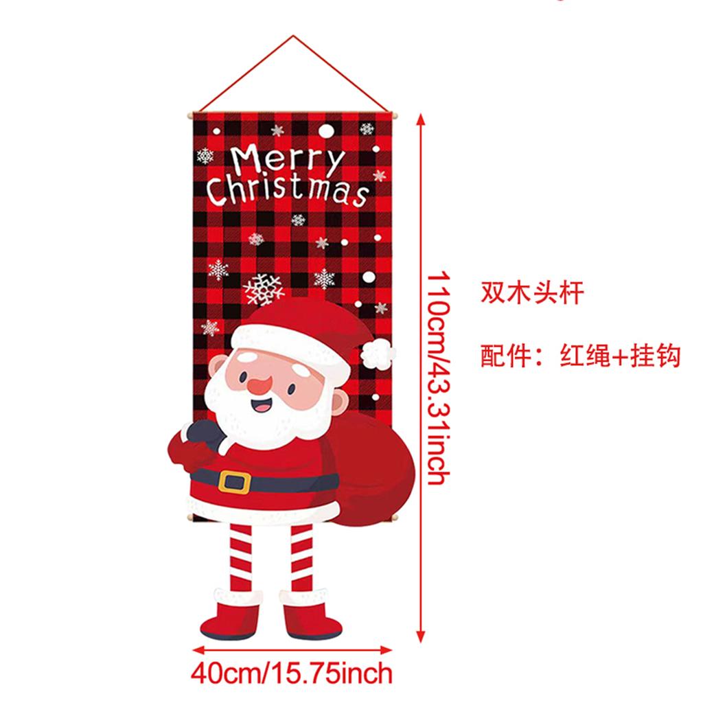 Christmas Hanging Flag Banner Merry Christmas Decor For Home 2025 Xmas Ornament Decor Navidad Kerst Natal Noel NewYear Gift 2025