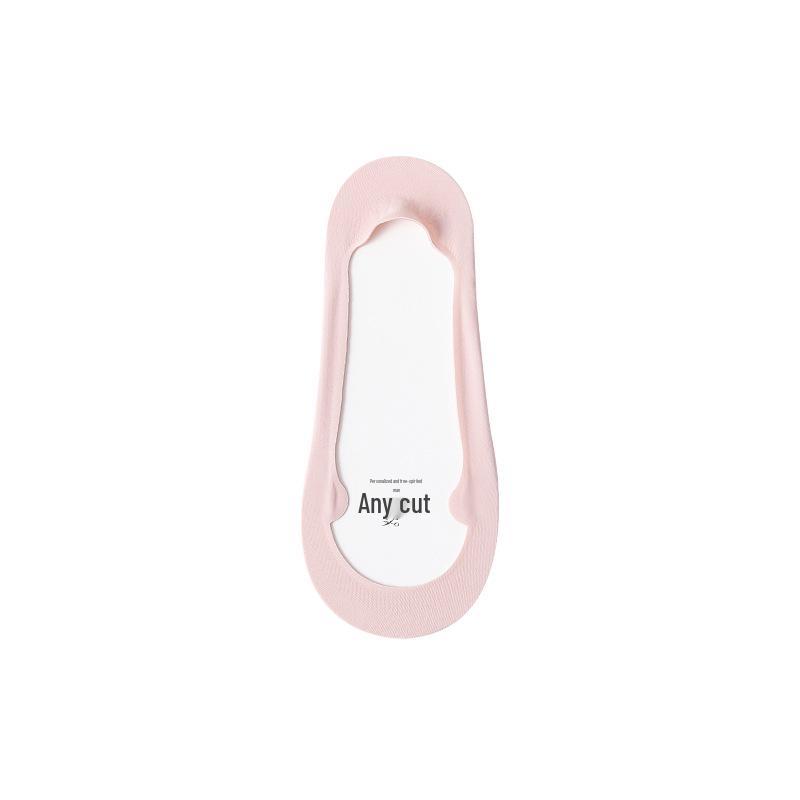 Women's Summer Low-Cut Non-Slip Ice Silk Boat Socks - Breathable & Invisible Design
