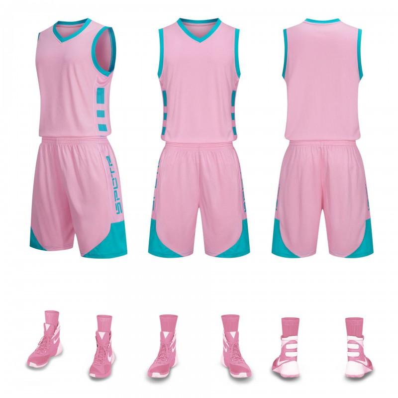 Kids Basketball Jersey Set Breathable Quick Dry Short Sleeve Uniform Boys Girls Training Camp