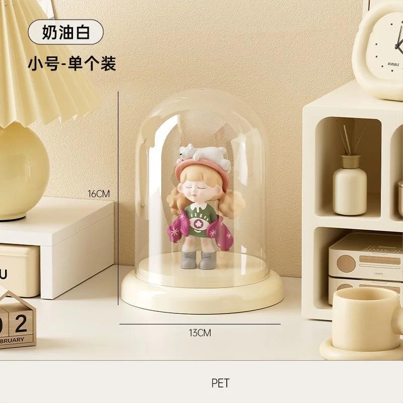 

Dustproof Rotating Handmade Action Figures Organizer Acrylic Dolls Storage Box For POP-MART Master Dolls Display Box