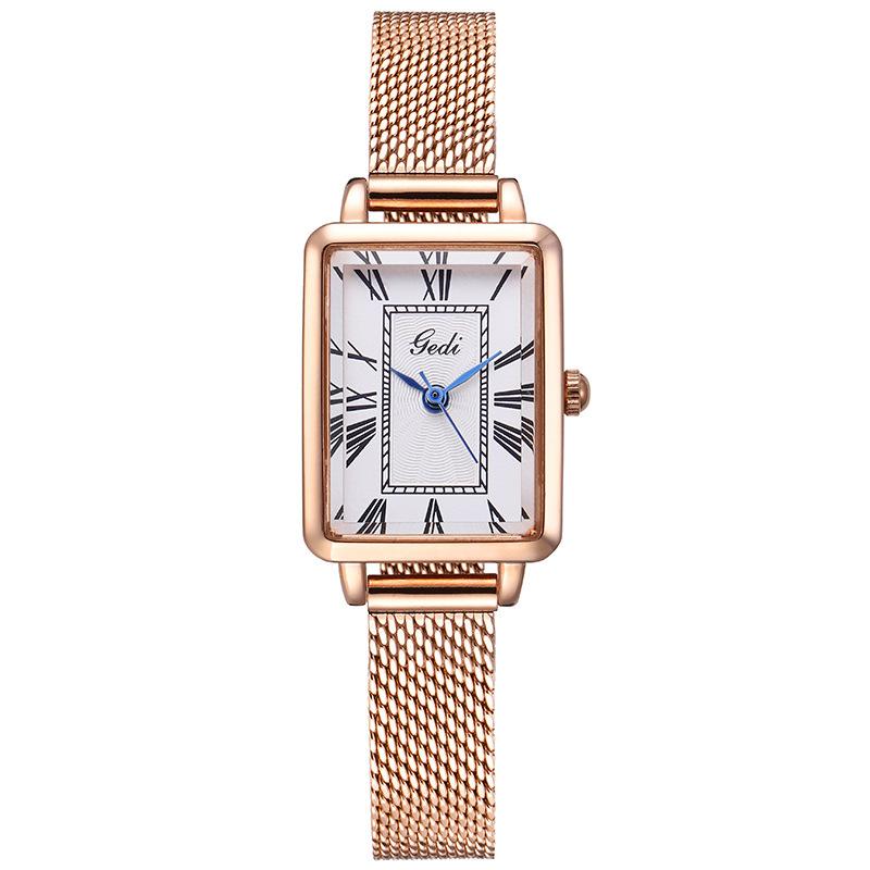 Same personality retro square women's watch fashion casual student waterproof watch