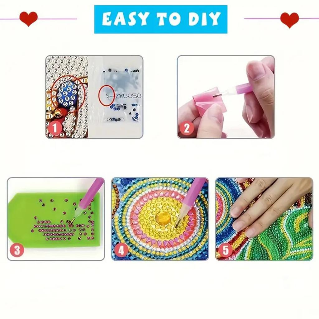 12 Packs Flower Animal DIY Diamond Art Painting Greeting Cards Diamond Art Cards for Beginner Adult Birthday Holiday Blessing