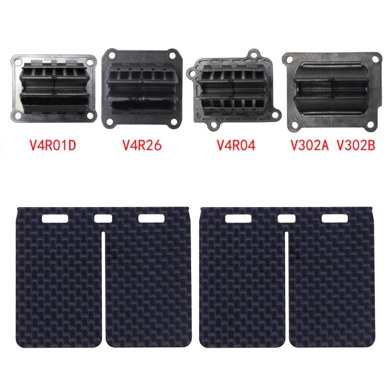 2/4Pcs Carbon Fiber Plate 3P602H Replacement Reed Valve For V Force V302A V302B V4R01D V4R26 V4R04 For Yz125 Rm125 Mc125