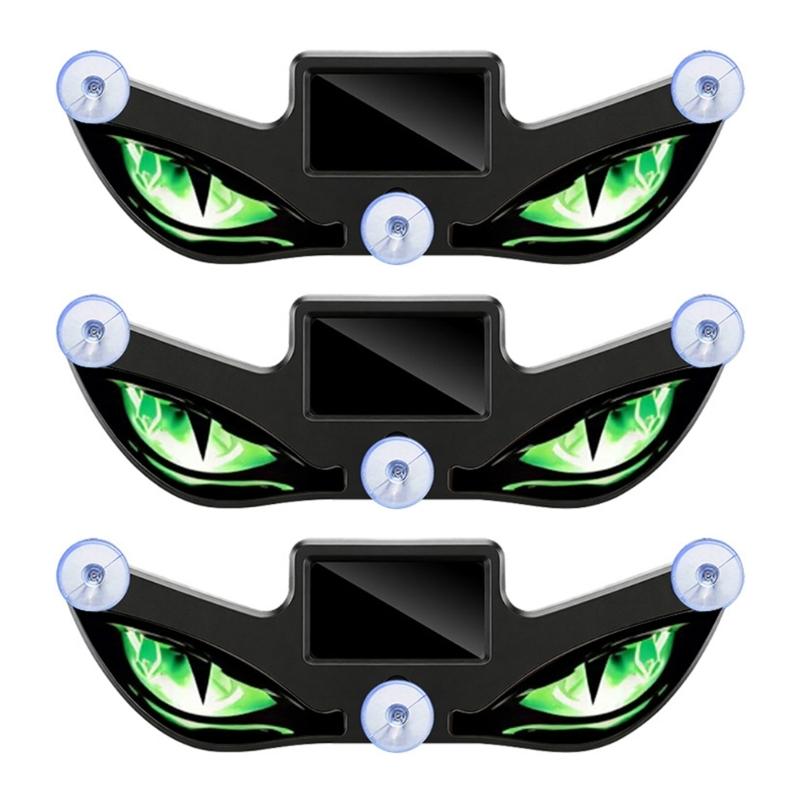 Car Window Styling Light Set Dynamic Flashing, Solar Rechargeable USB Powered LED Accent Lights with 3 Piece Suction Cup Design