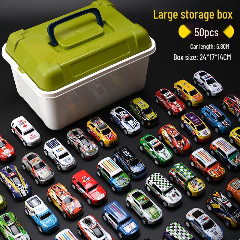 Children's Alloy Pull-Back Mini Racing Car Toy for Boys Ages 2-6
