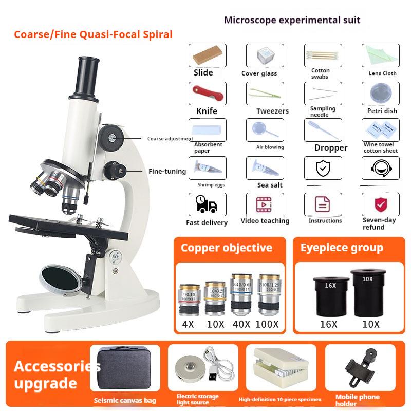 Optical Microscope for Primary and Secondary School Biology Science Popularization Teaching for Children