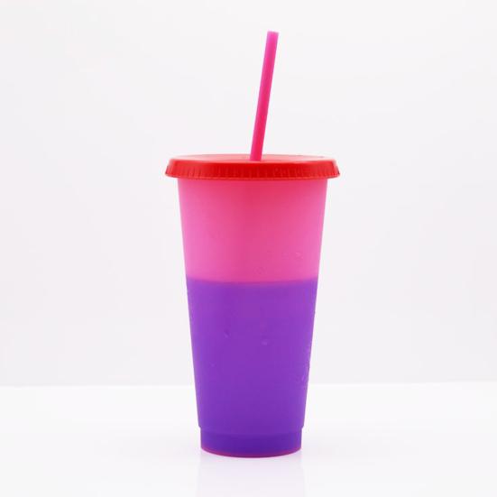 720ML Water Bottle Decorative Layout Props Plastic Adding Vitality Color Changing Beverage Cup for Kitchen