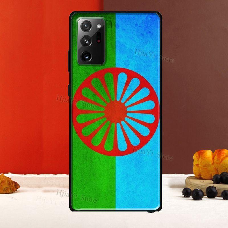 Pouzdro s motivem cikánské romské vlajky pro Samsung Galaxy S20 FE S22 S21 Ultra Note 20 Note 10 S8 S9 S10 Plus